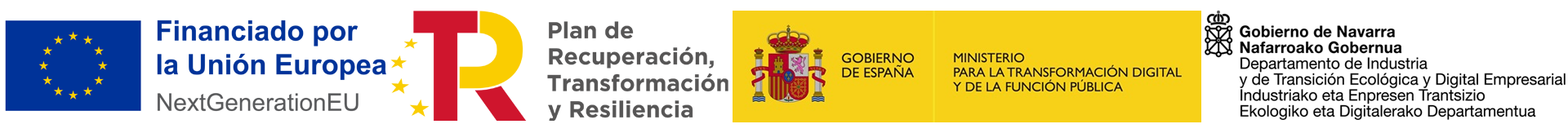 Logo Gobierno de Navarra Agenda 2030 Blanco y negro